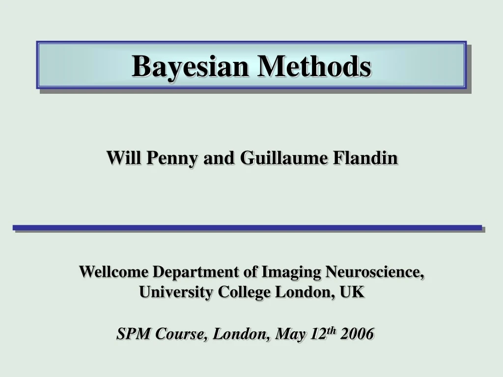 bayesian methods