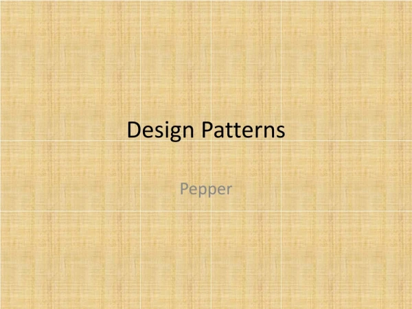 Design Patterns