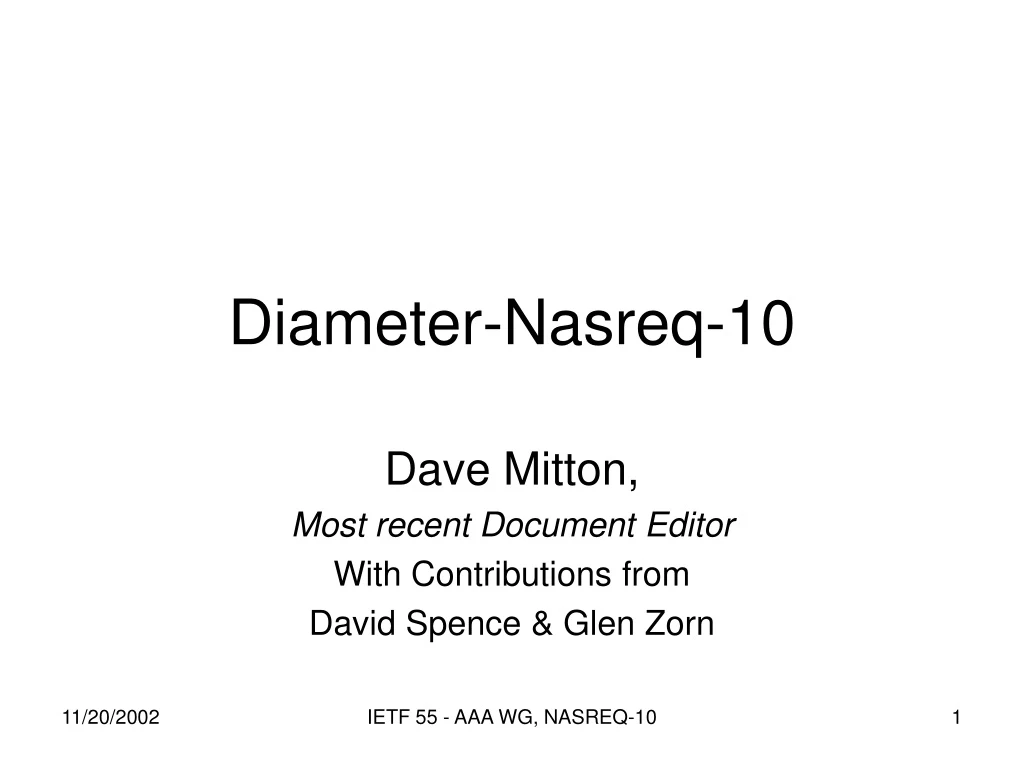 diameter nasreq 10