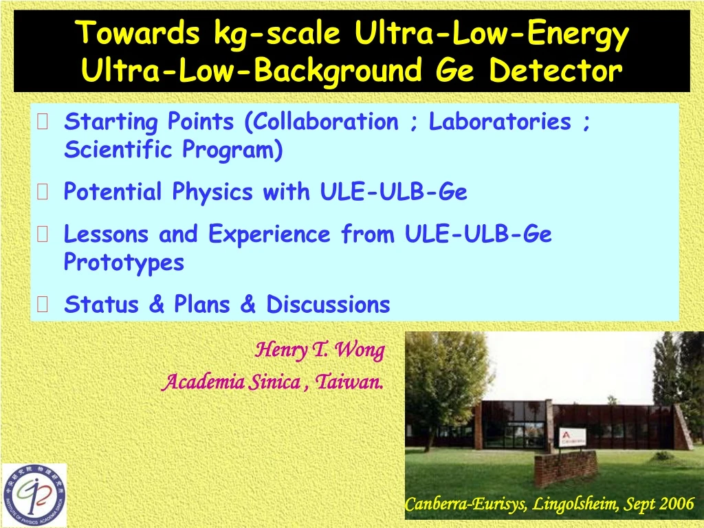 towards kg scale ultra low energy ultra