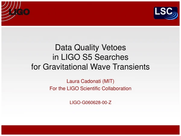 Data Quality Vetoes  in LIGO S5 Searches  for Gravitational Wave Transients
