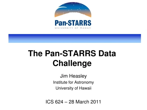 The Pan-STARRS Data Challenge