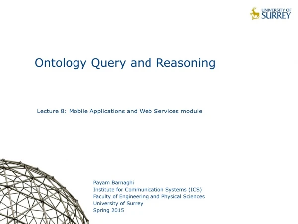 Ontology Query and Reasoning