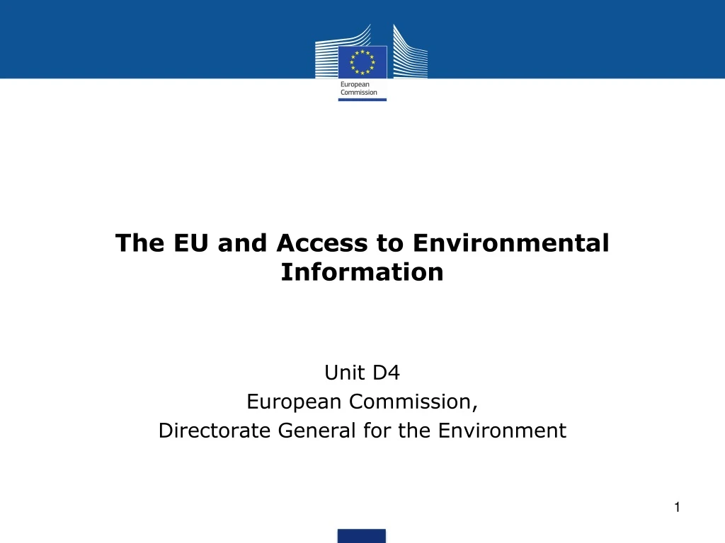 the eu and access to environmental information