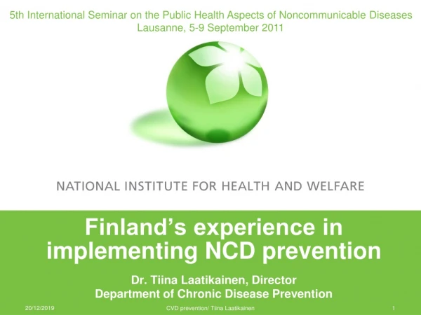 5th International Seminar on the Public Health Aspects of Noncommunicable Diseases