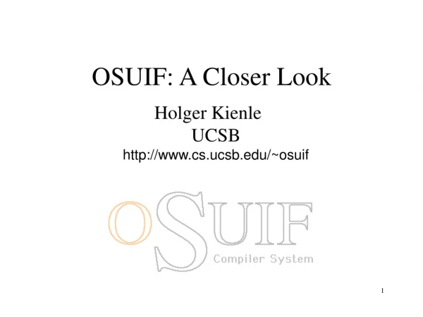 OSUIF: A Closer Look