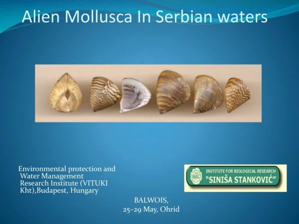 Alien Mollusca In Serbian waters