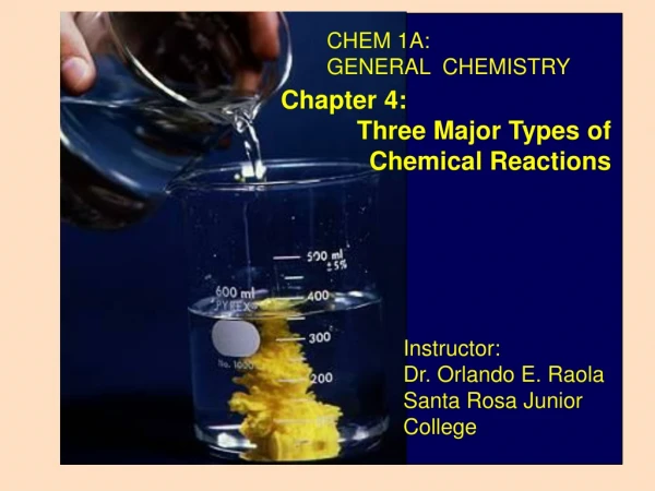 CHEM 1A: GENERAL  CHEMISTRY