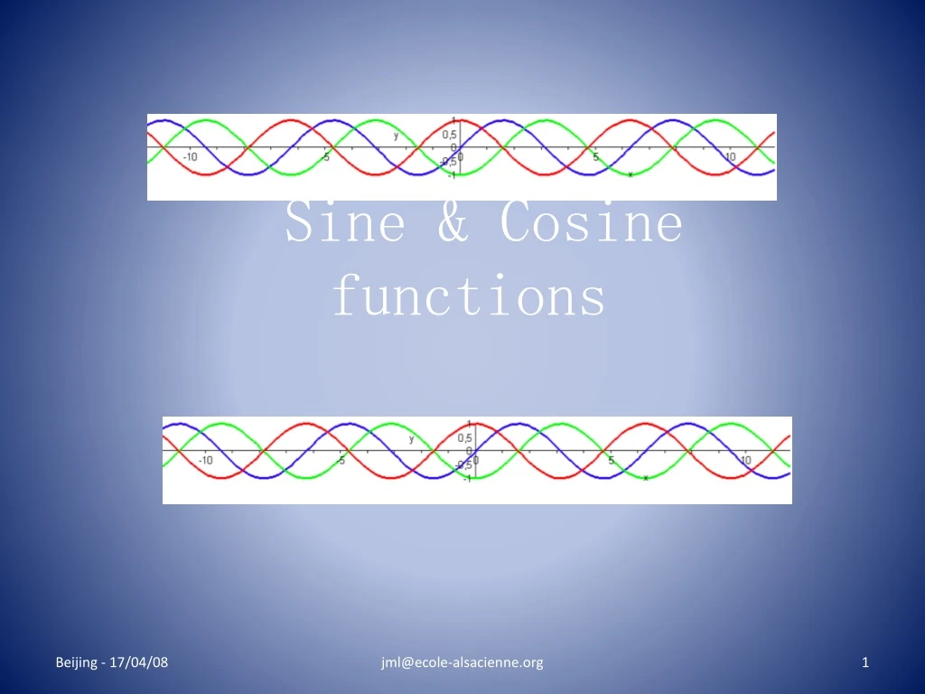 sine cosine functions