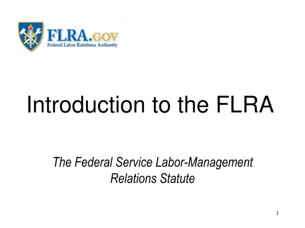 Introduction to the FLRA