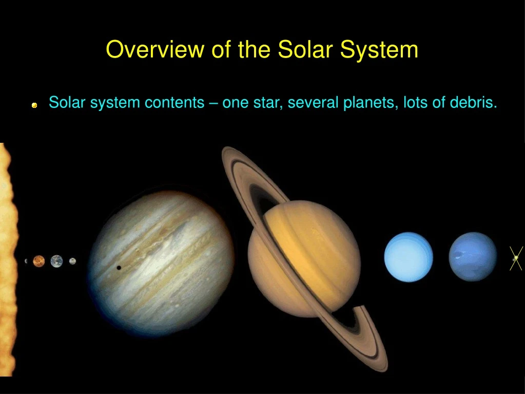 overview of the solar system