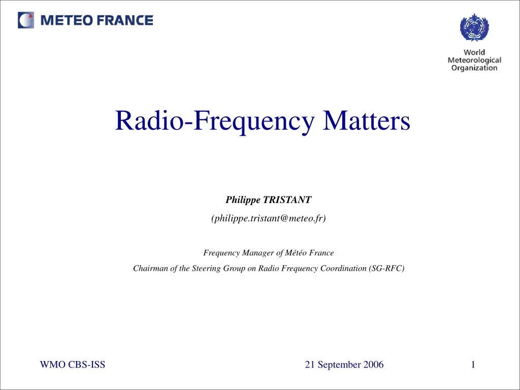 radio frequency matters