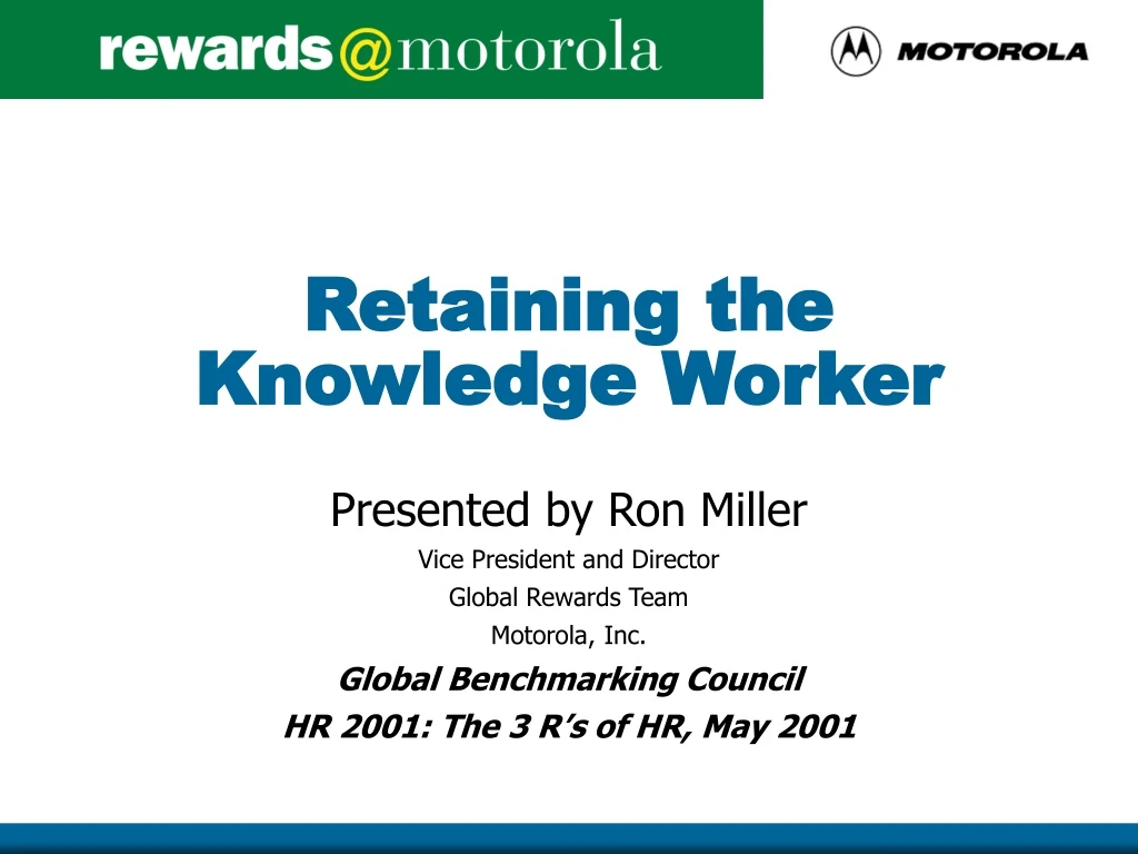 retaining the knowledge worker