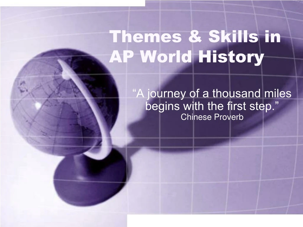 themes skills in ap world history