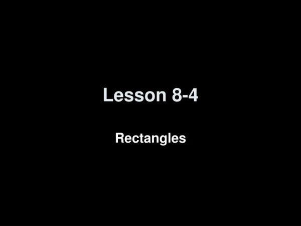 Lesson 8-4