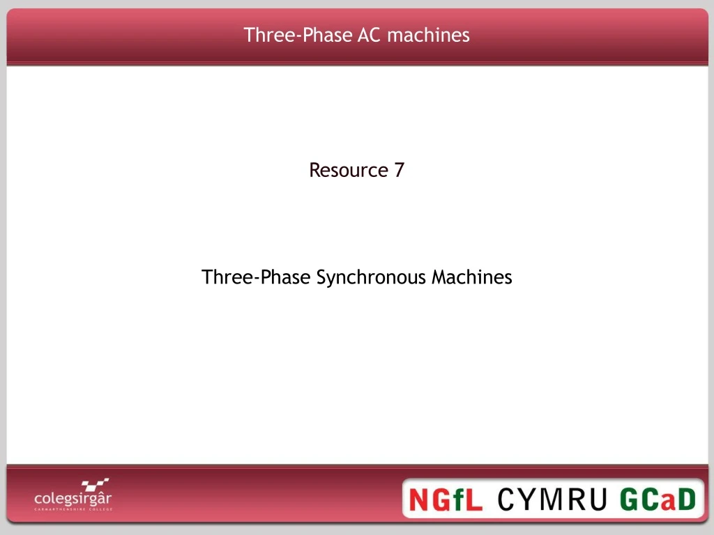 three phase ac machines