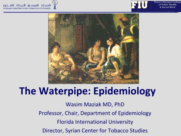 The Waterpipe: Epidemiology