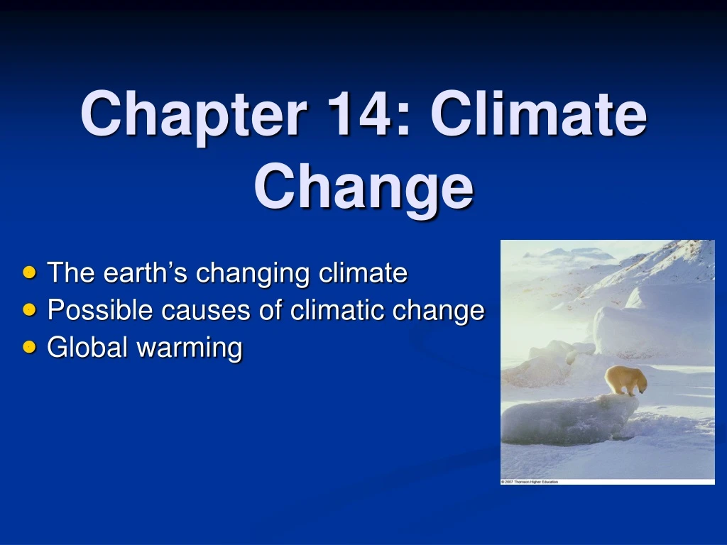 chapter 14 climate change