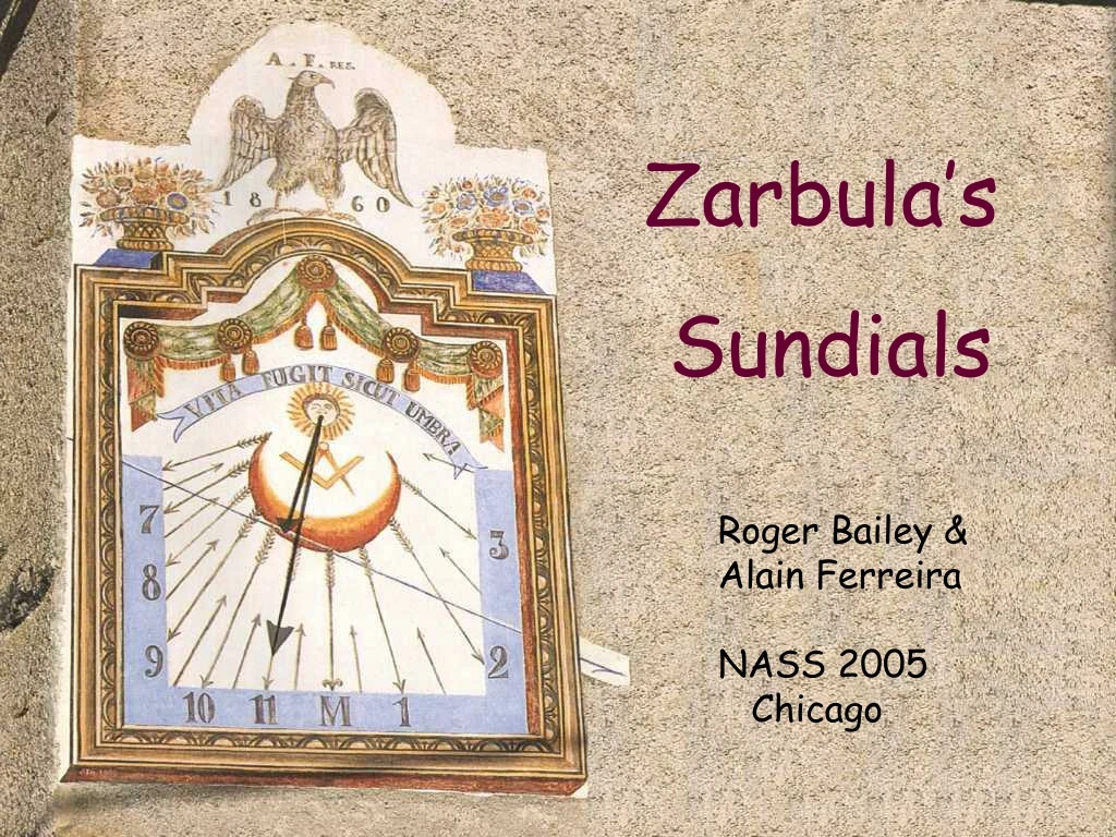 zarbula s sundials