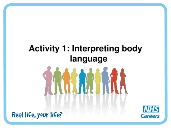 Activity 1: Interpreting body language