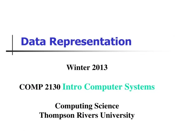 Data Representation