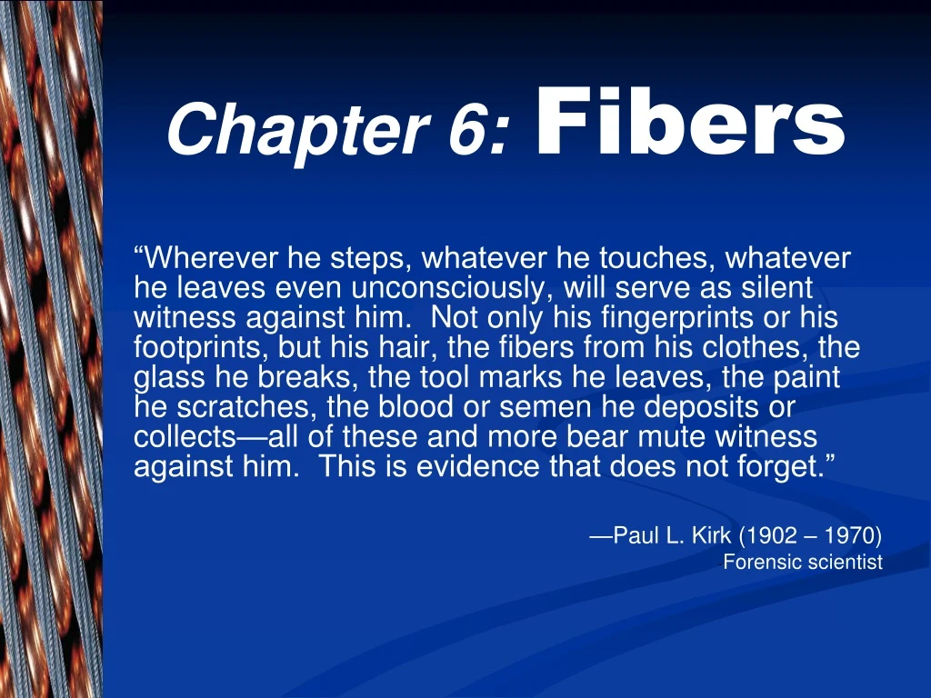 chapter 6 fibers