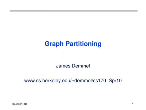 Graph Partitioning