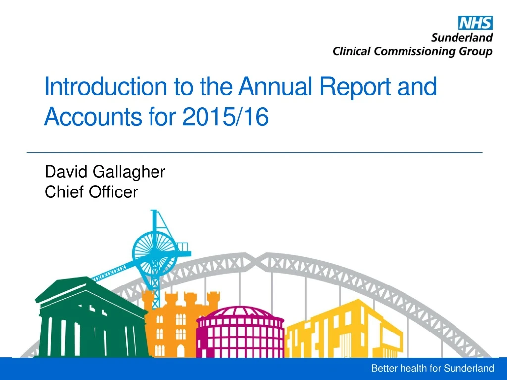 introduction to the annual report and accounts for 2015 16