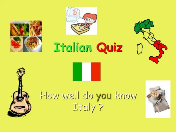 Italian  Quiz