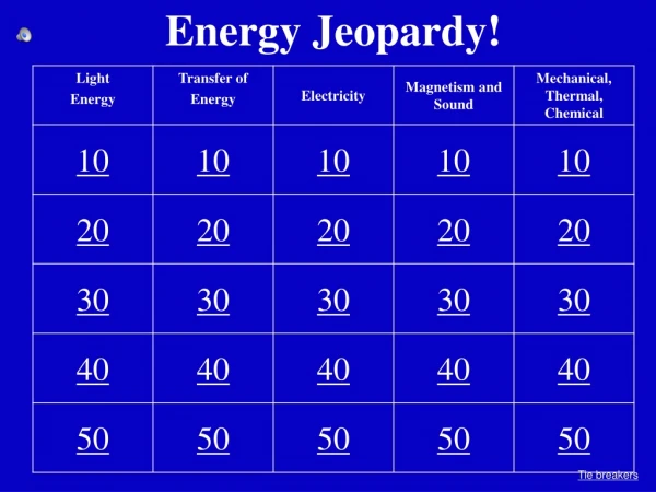 Energy Jeopardy!