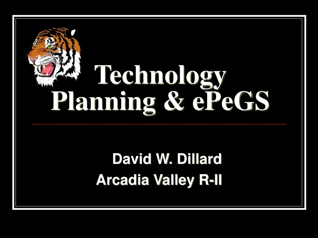 technology planning epegs