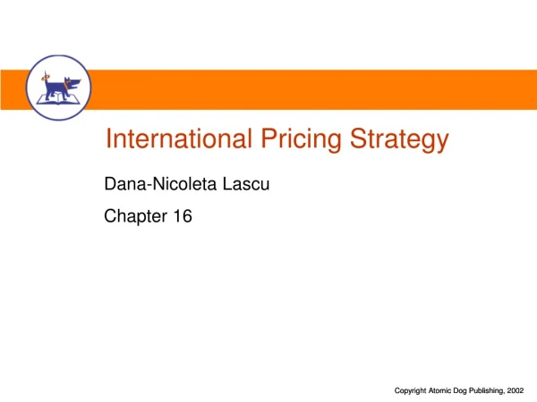 International Pricing Strategy