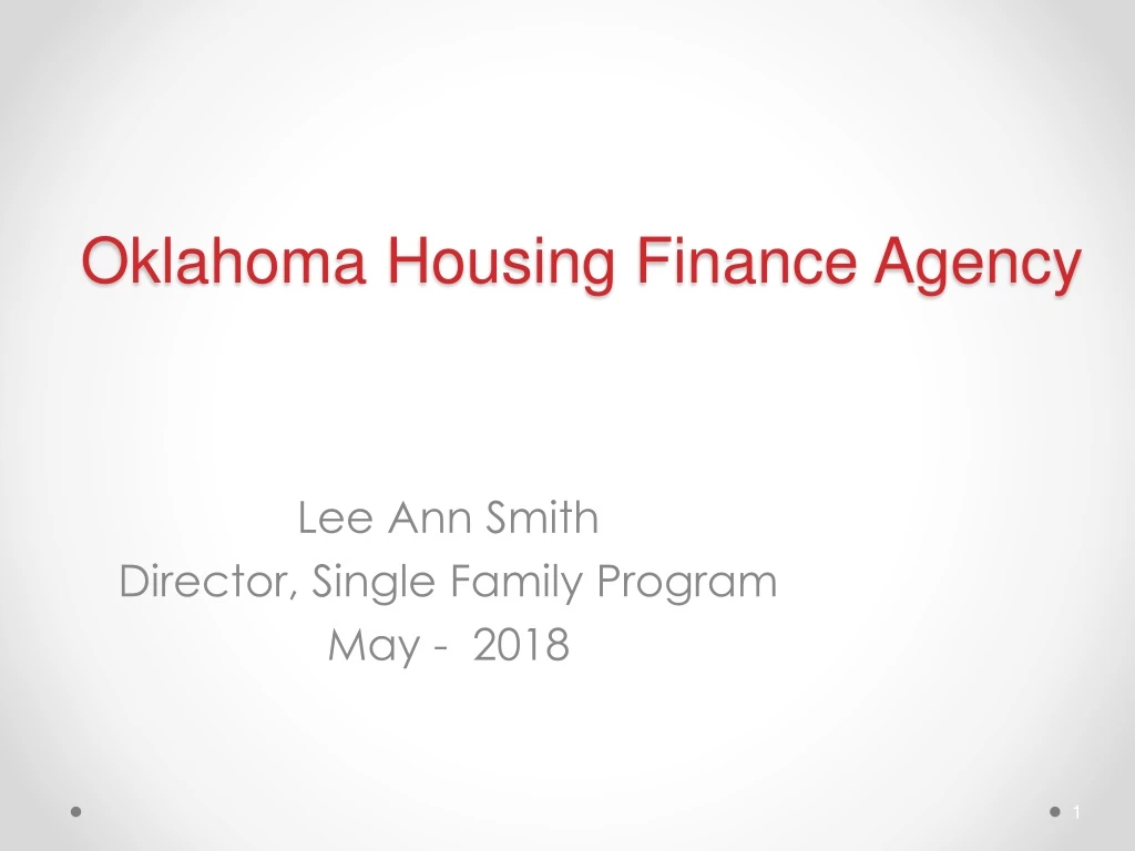 oklahoma housing finance agency