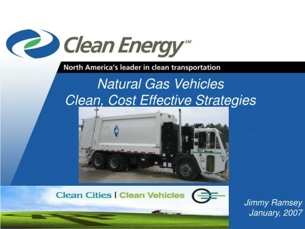 Natural Gas Vehicles  Clean, Cost Effective Strategies