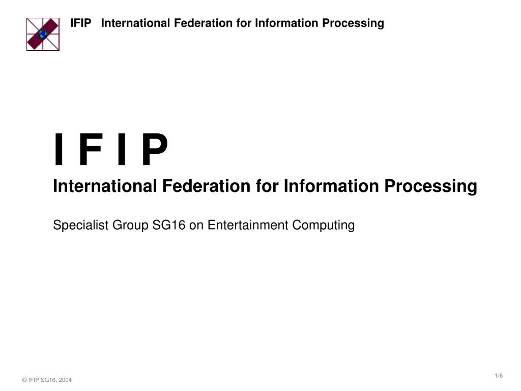i f i p international federation for information