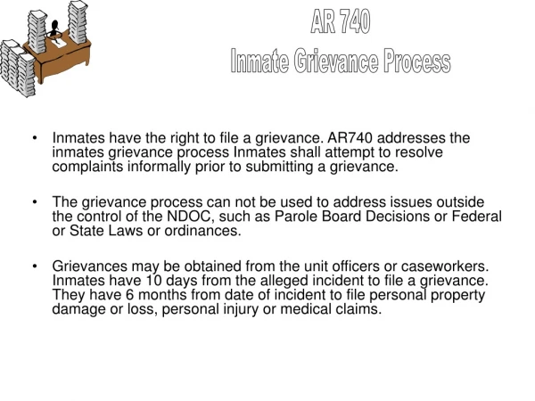 AR 740 Inmate Grievance Process