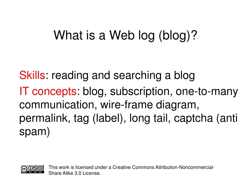 what is a web log blog