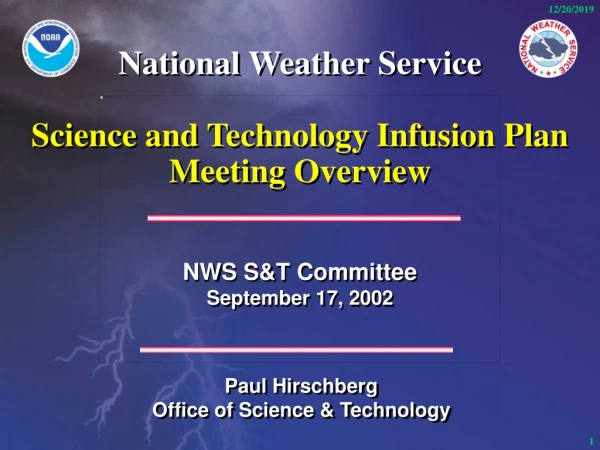 NWS S&amp;T Committee September 17, 2002