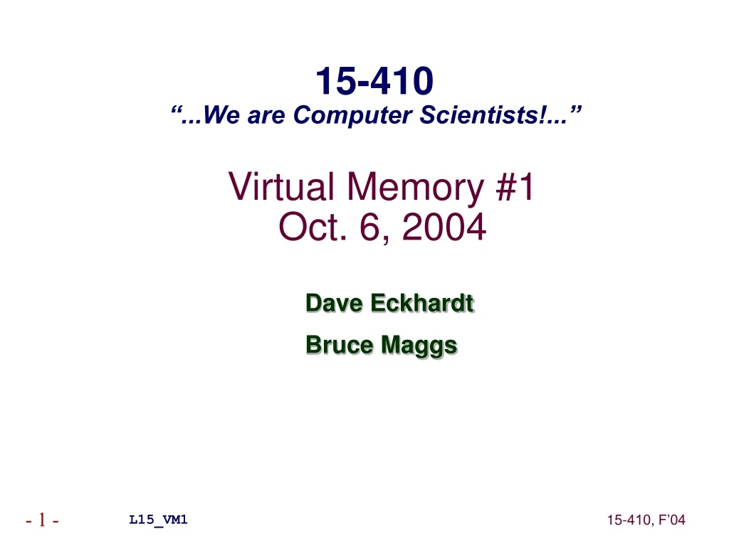 virtual memory 1 oct 6 2004