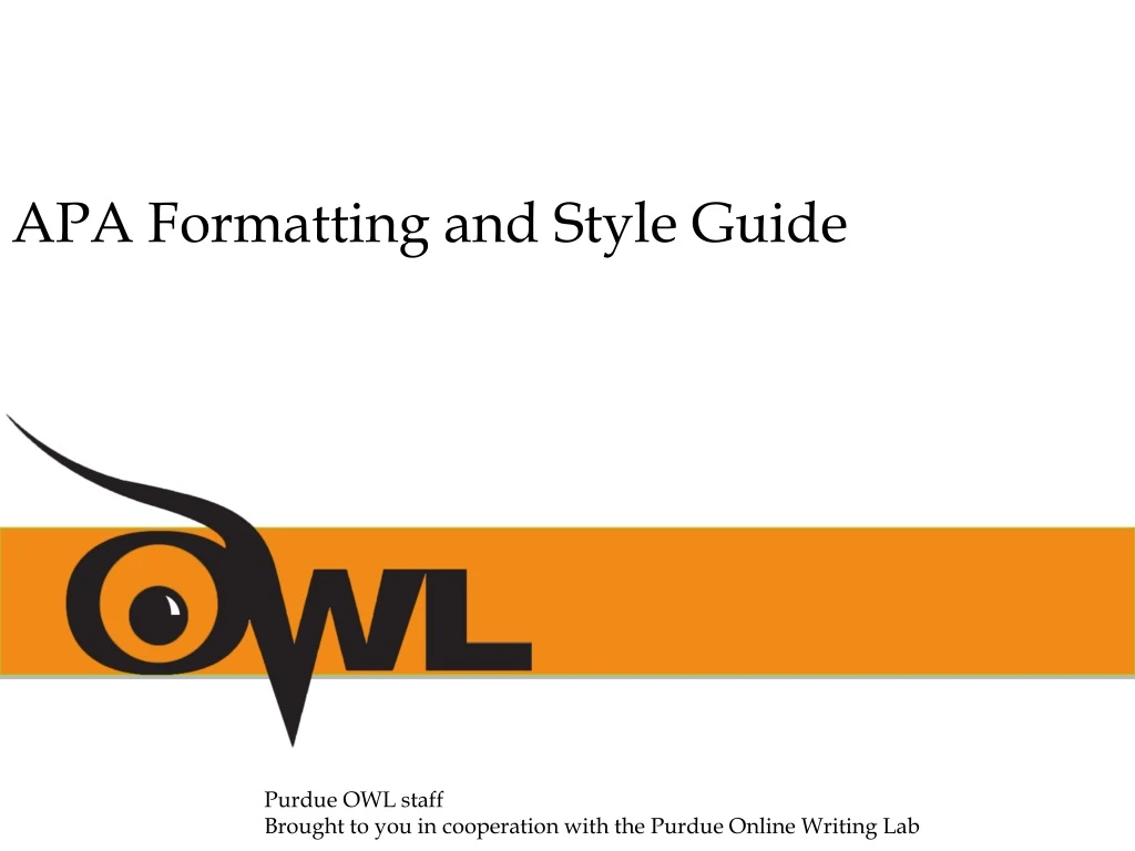 which style is used for formatting your presentation