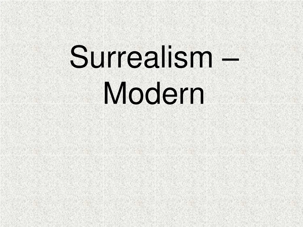 surrealism modern