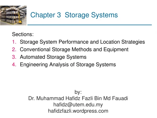 Chapter 3  Storage Systems