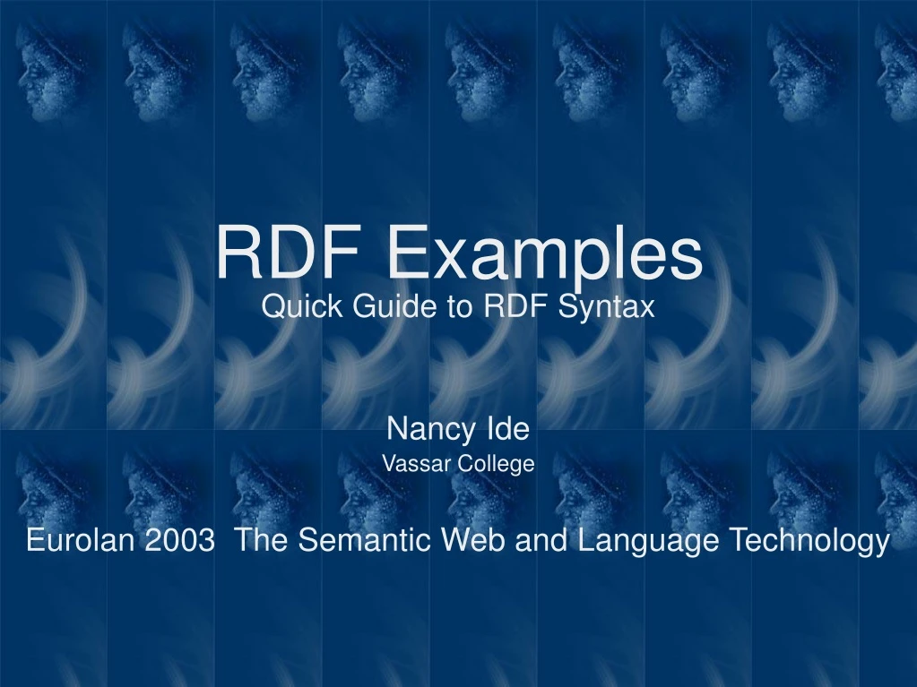 rdf examples