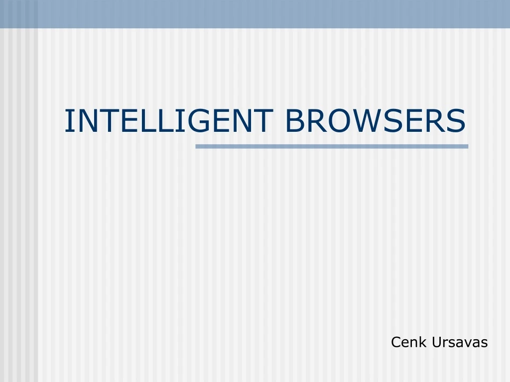 intelligent browsers