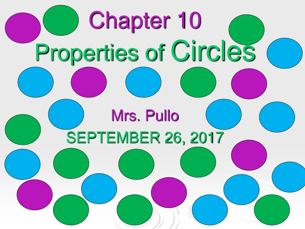 chapter 10 properties of circles