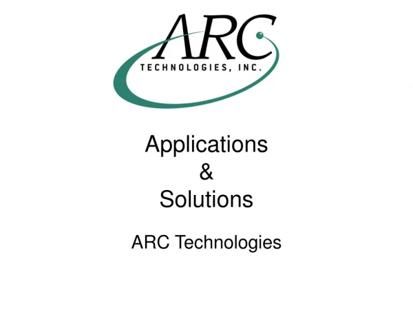 Applications &amp; Solutions