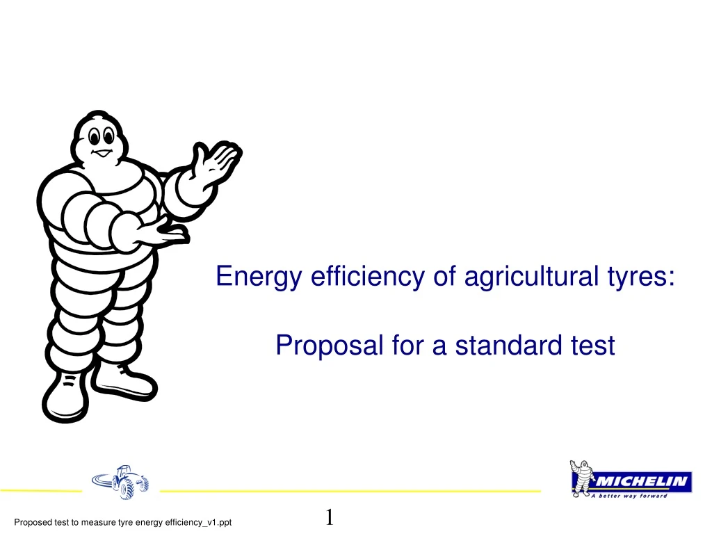 energy efficiency of agricultural tyres proposal