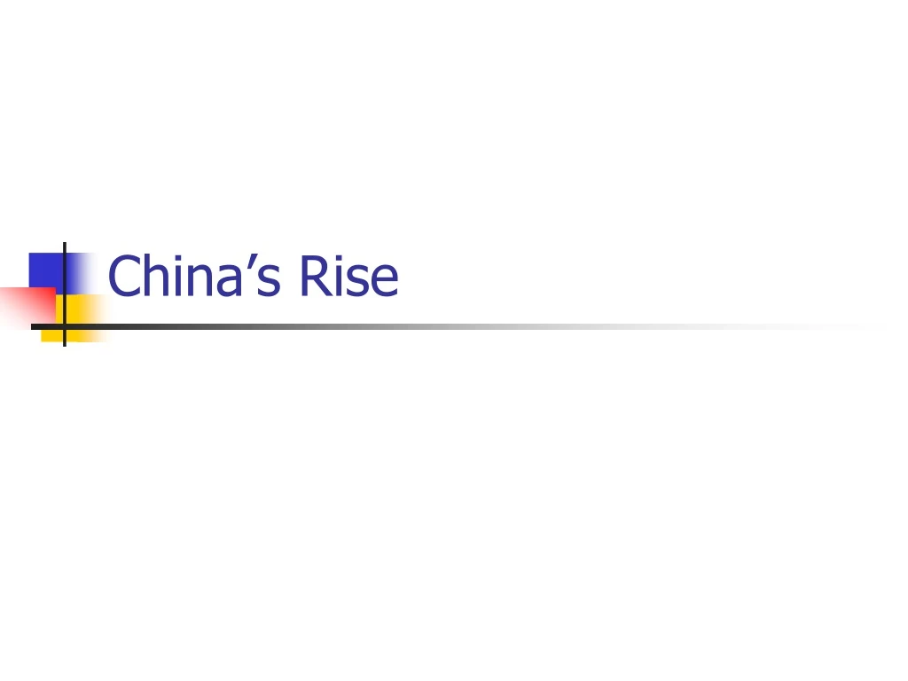 china s rise