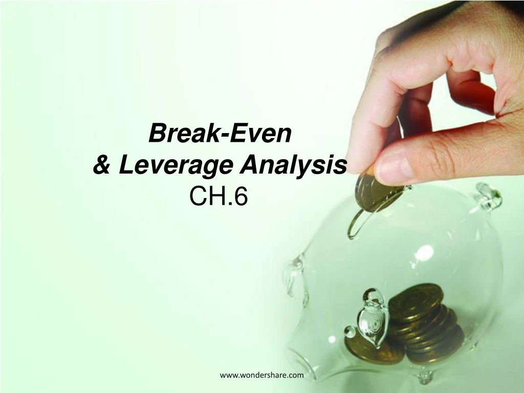 break even leverage analysis ch 6