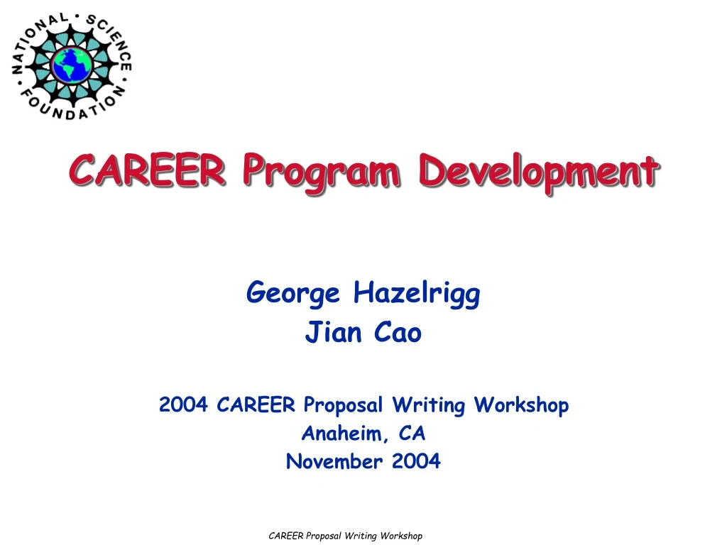 career program development